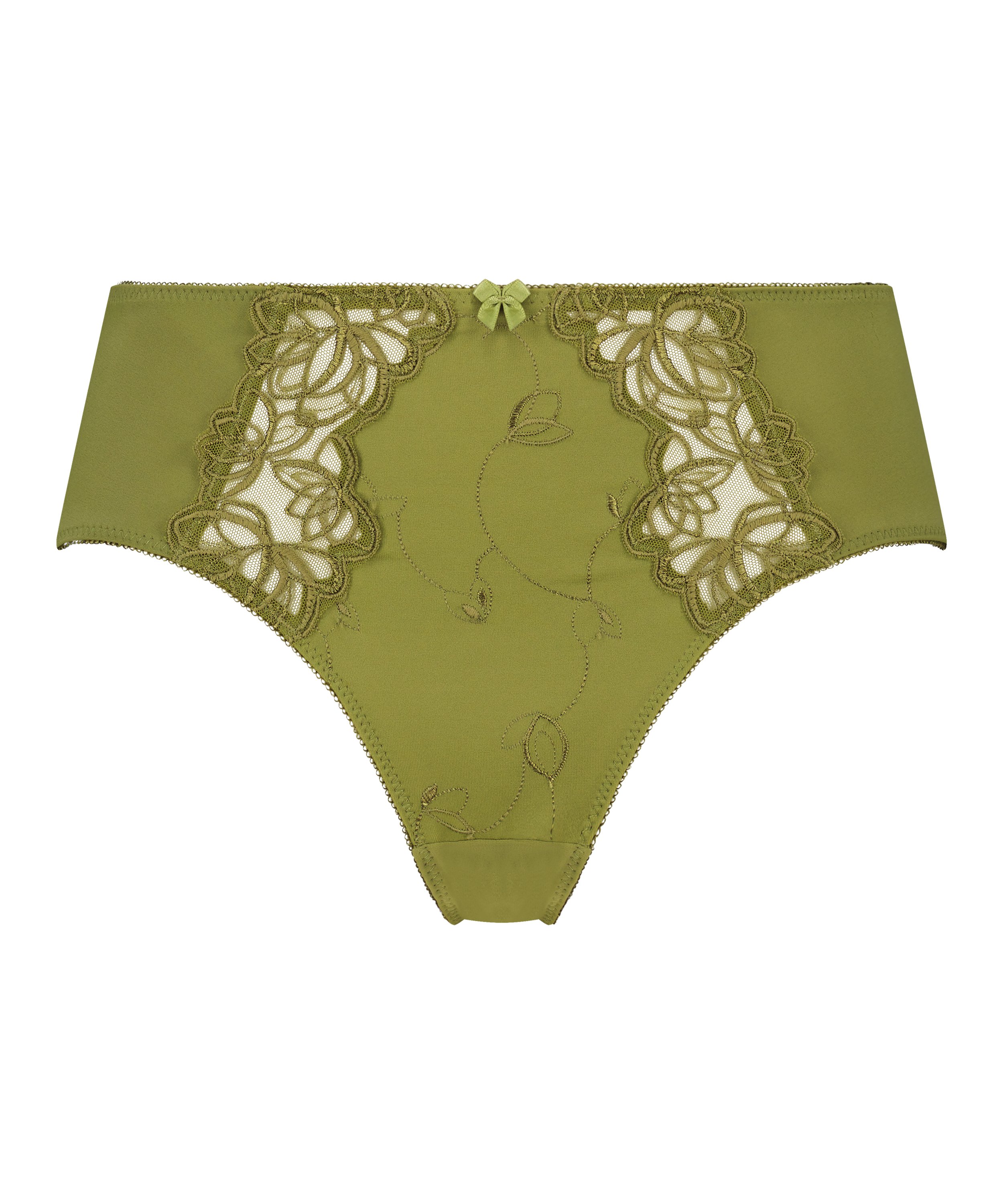 Slip taille haute Diva, Vert, main