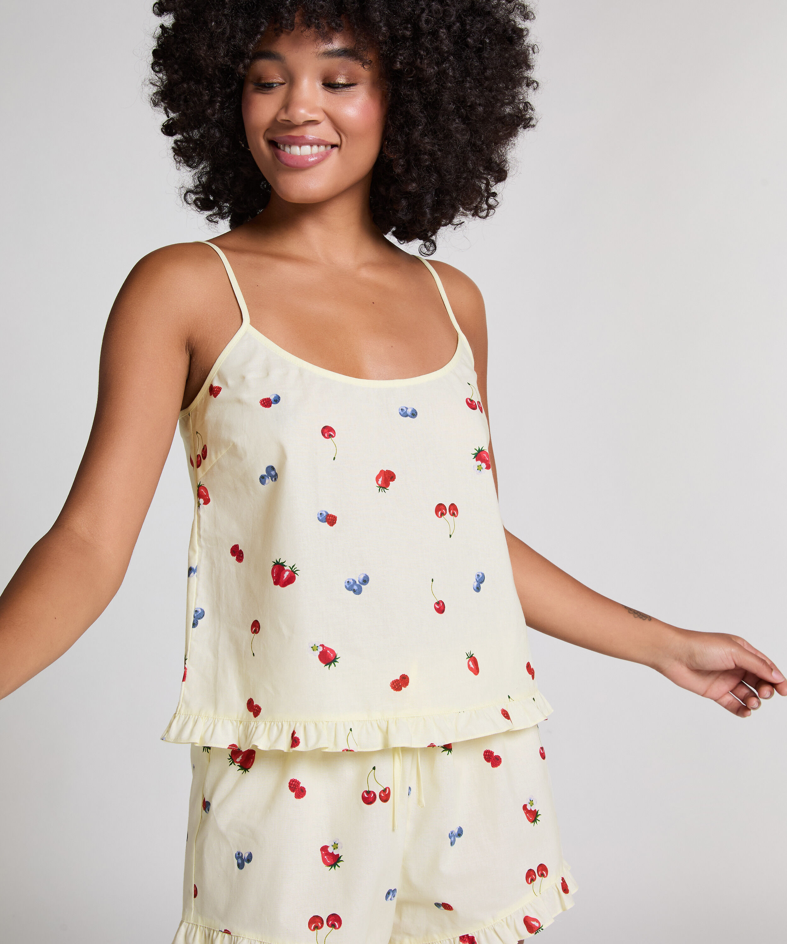 Cami tiss&eacute;, Jaune