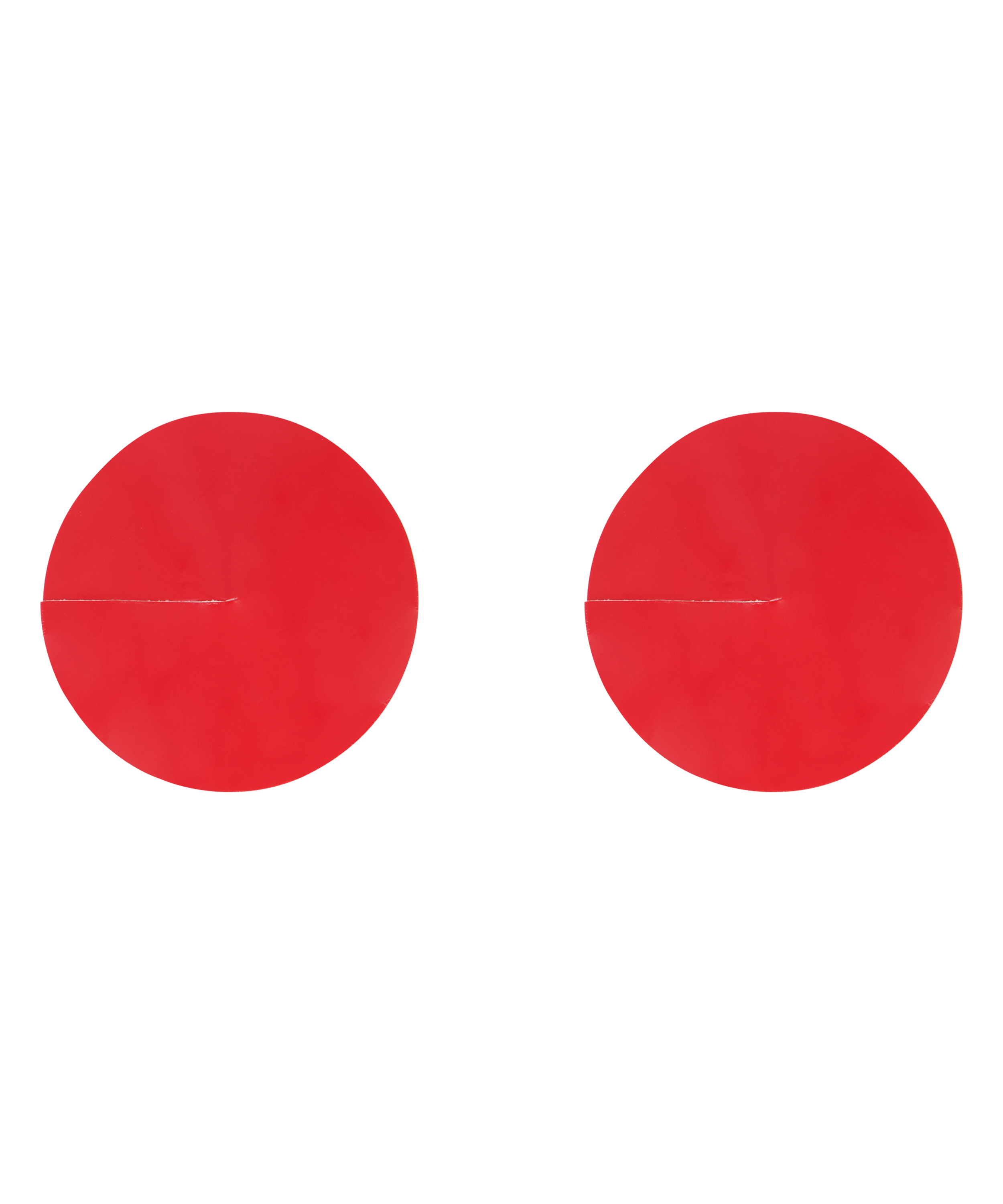 Cache-tétons brillants, Rouge, main