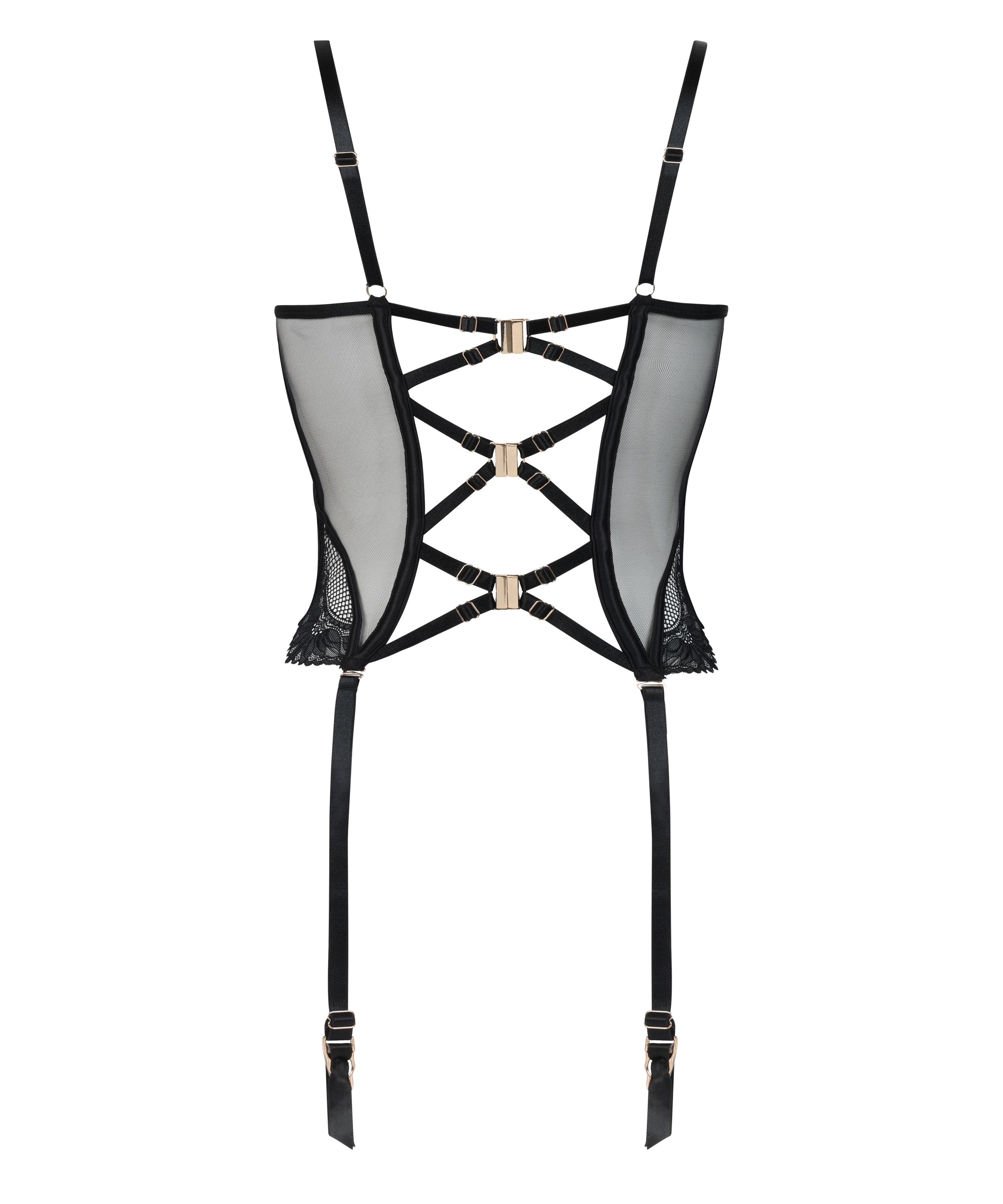 Bustier Belladonna, Noir, main