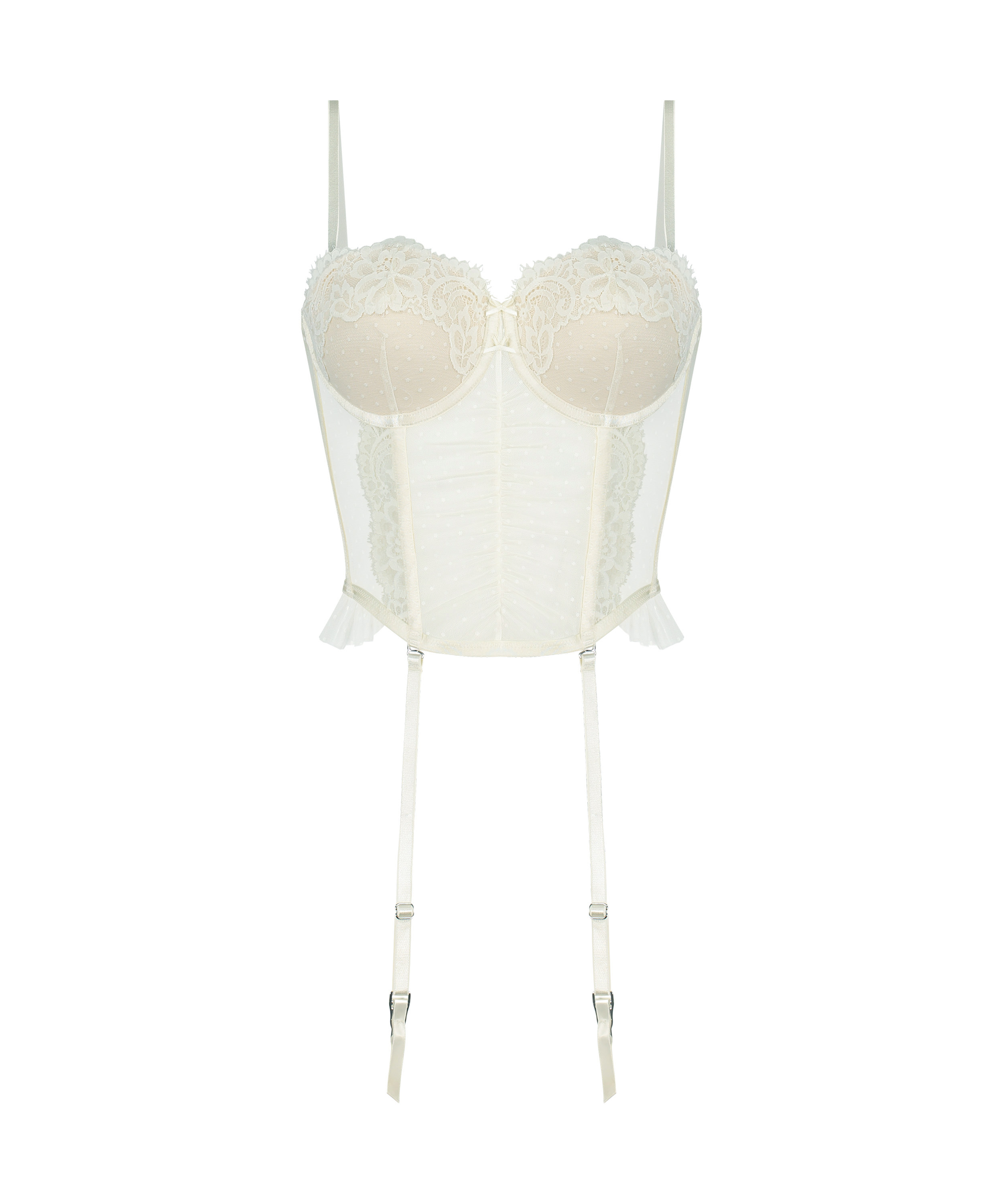 Bustier Harmony, Blanc, main