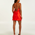 Robe mini Satin, Rouge