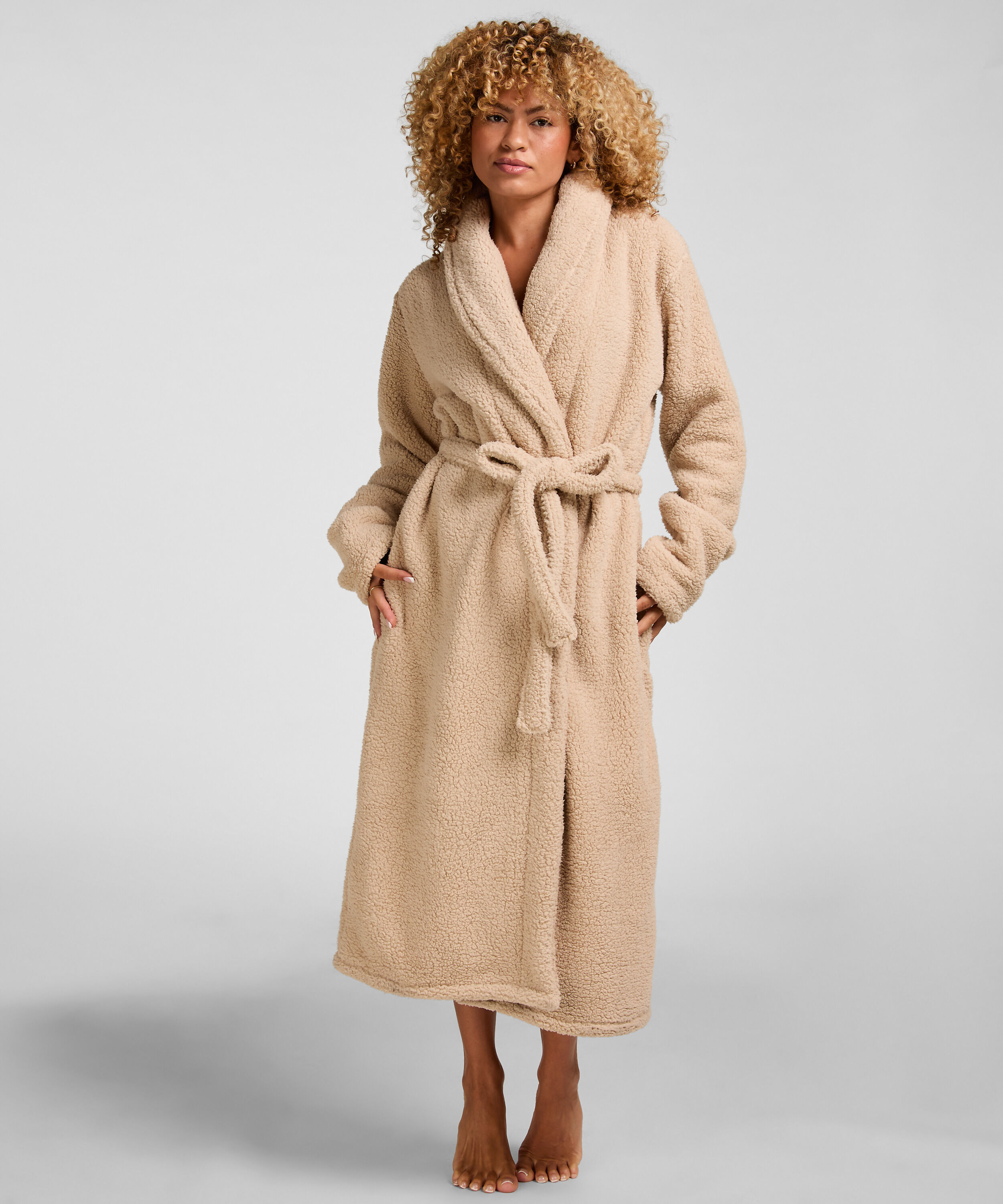 Peignoir Fleece, Beige