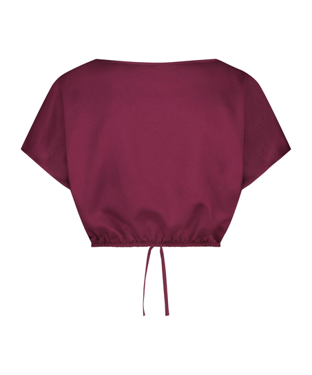 Top court en satin, Violet