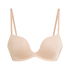 Soutien-gorge &agrave; armatures pr&eacute;form&eacute; push-up Deep-V, Beige