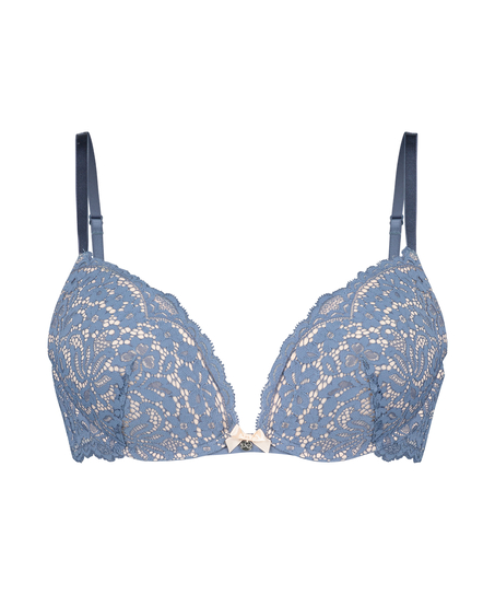 Soutien-gorge push-up &agrave; armatures rembourr&eacute; Rose, Bleu