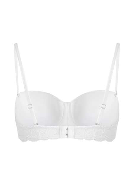 Soutien-gorge à armatures préformé sans bretelles Angie, Blanc