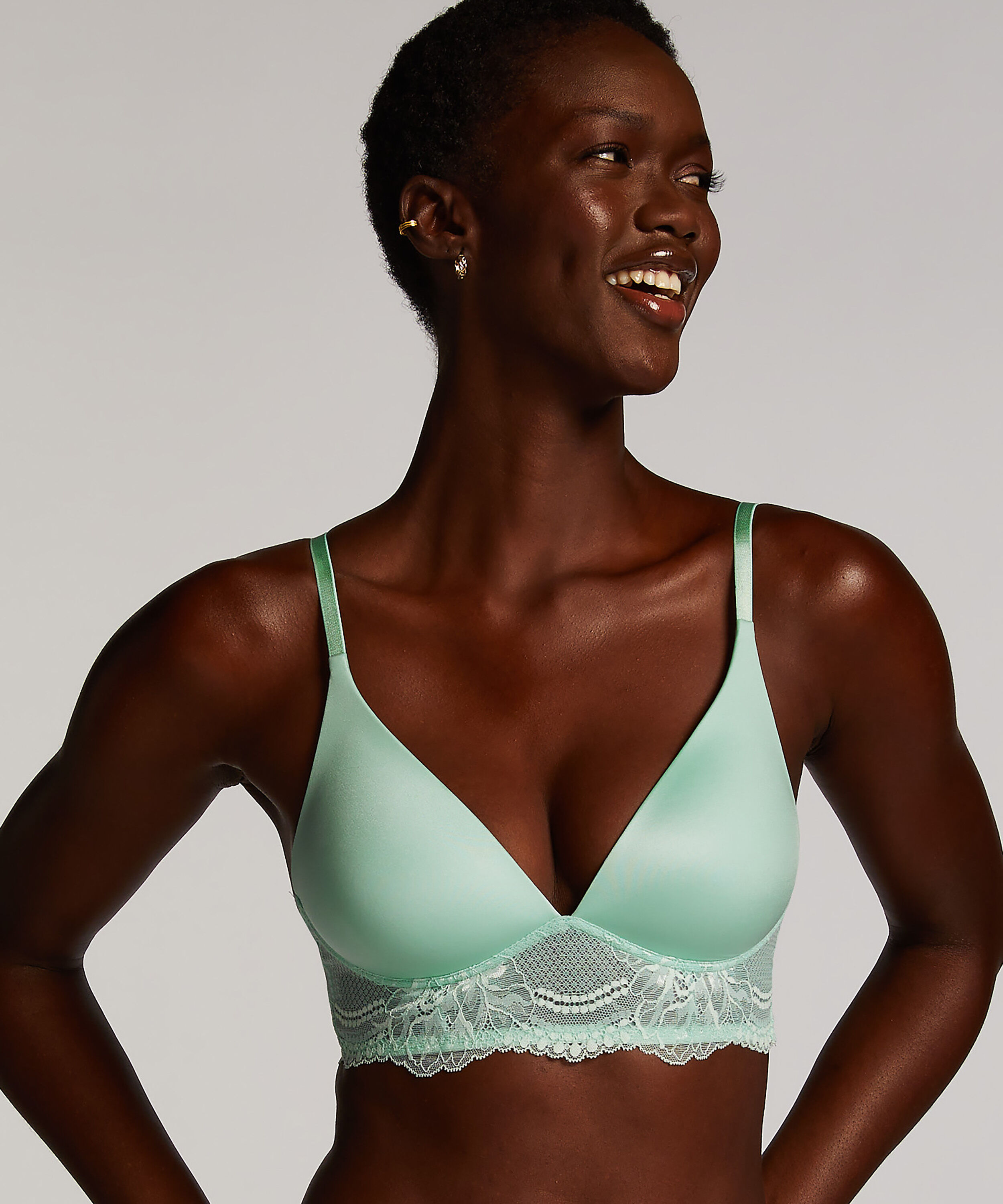 Soutien-gorge rembourré sans armatures Leonie, Vert Soutien-gorge rembourré sans armatures Leonie, Vert