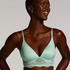 Soutien-gorge rembourré sans armatures Leonie, Vert