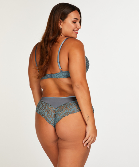 Slip brésilien Rose, Bleu