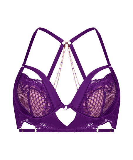 Soutien-gorge non-rembourré à armatures longline Belladonna, Violet