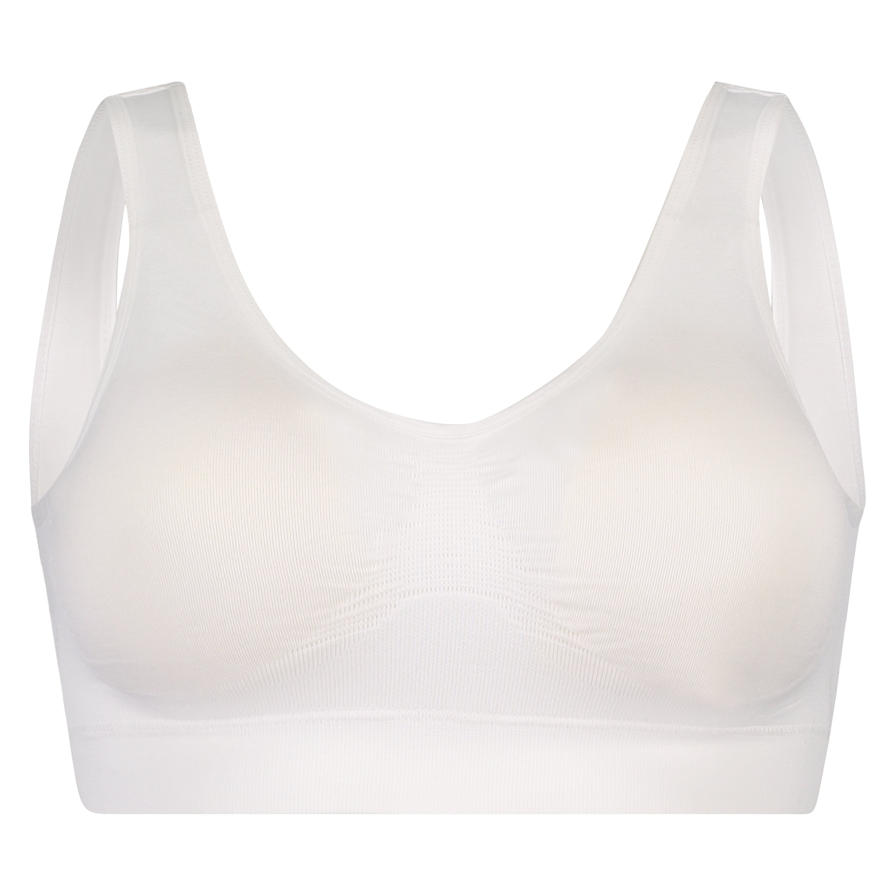 Top basic sans coutures, Blanc, main