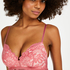 Soutien-gorge pr&eacute;form&eacute; sans armatures longline Shiloh, Rose
