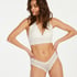 Slip br&eacute;silien V-shape Mesh, Blanc