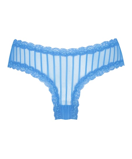 Slip br&eacute;silien V-shape Mesh, Bleu