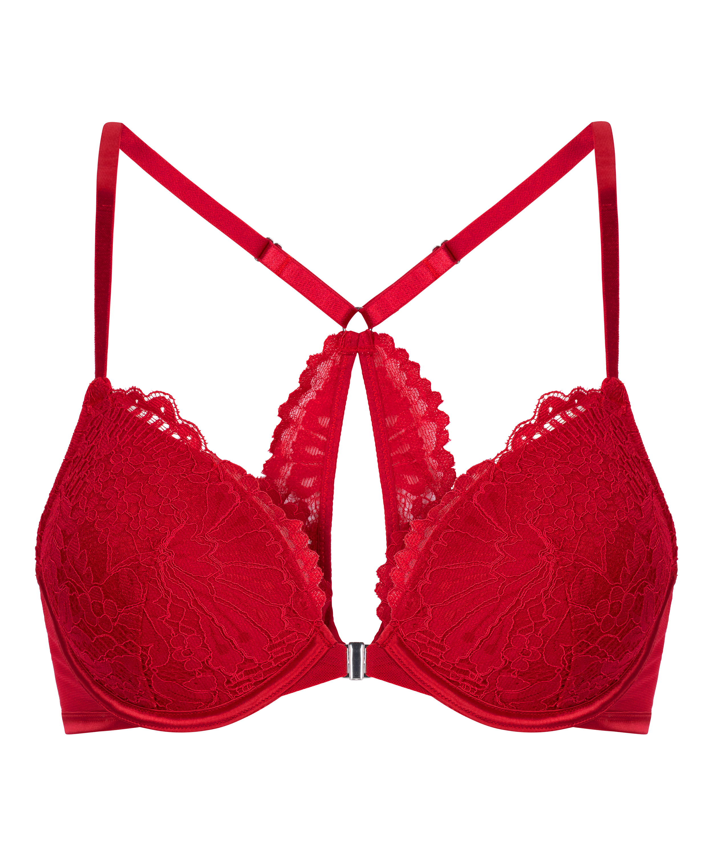 Soutien-gorge à armatures push-up préformé Whitney, Rouge, main