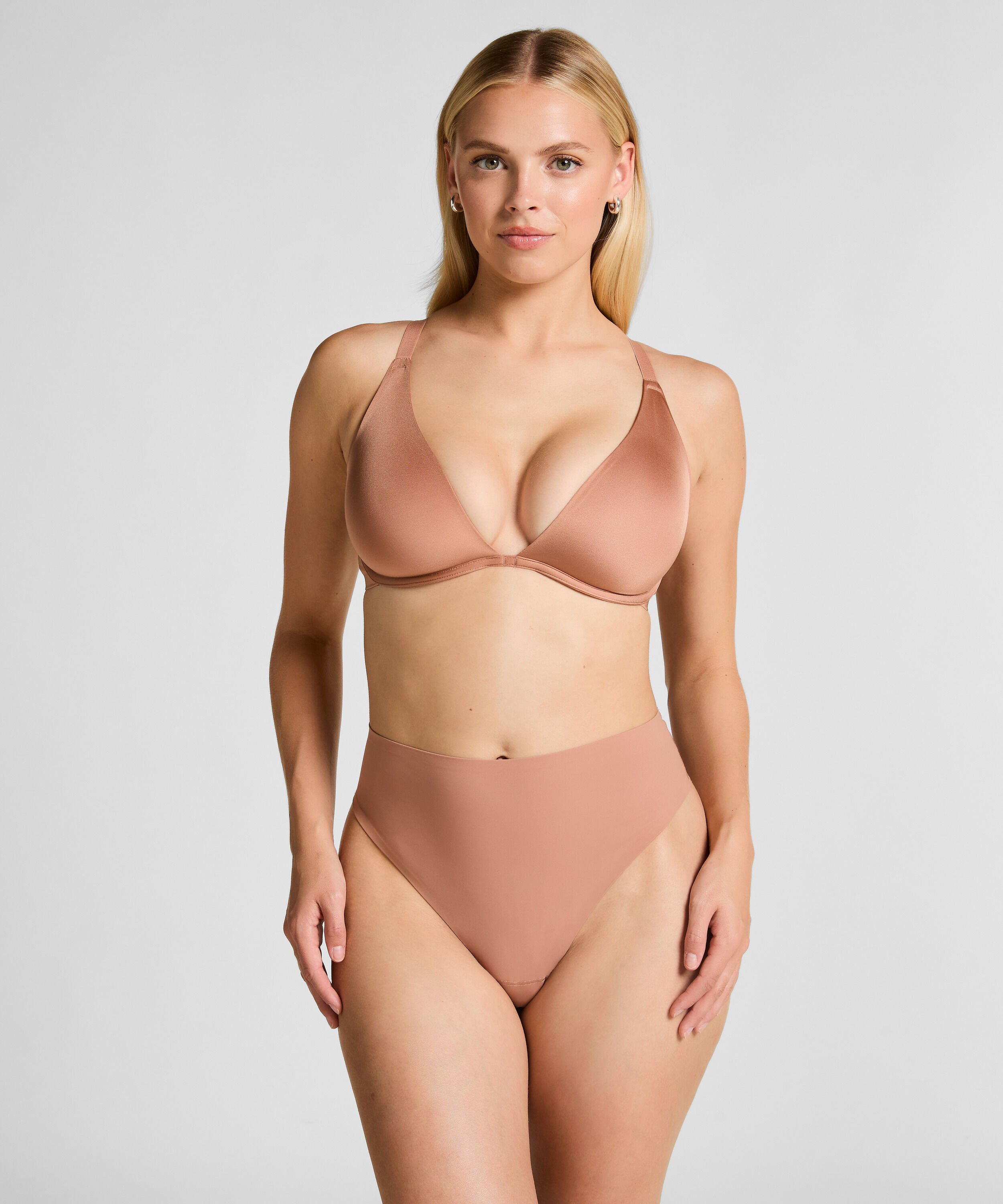 Soutien-gorge &agrave; armatures non-pr&eacute;form&eacute; Smooth, Marron
