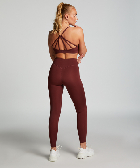 HKMX Legging croisé à taille haute, Rouge