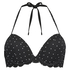 Haut de bikini à armatures à effet push-up préformé Scallop Taille A - E, Noir