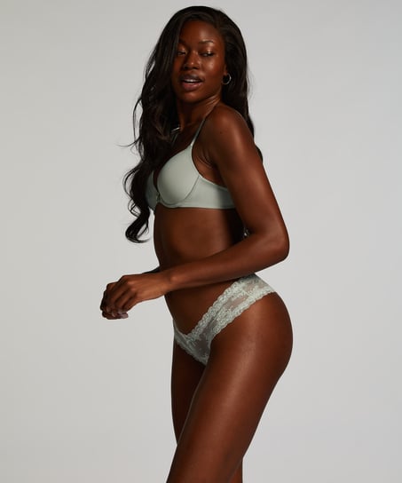 Slip brésilien V-shape Mesh, Vert