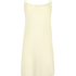 Robe nuisette en satin Minimal, Jaune