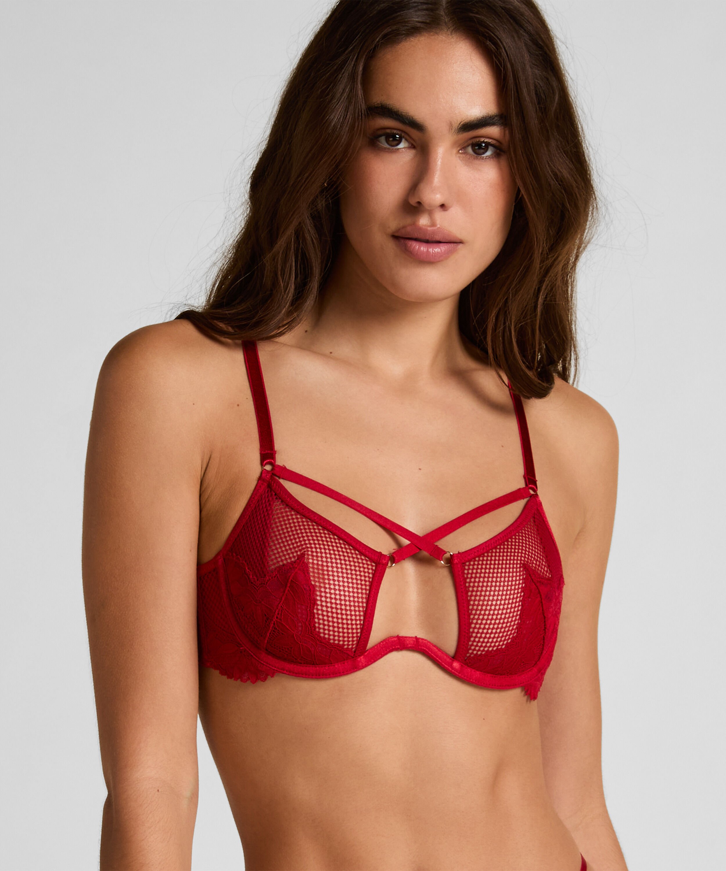 Soutien-gorge à armatures non-rembourré Milana, Rouge