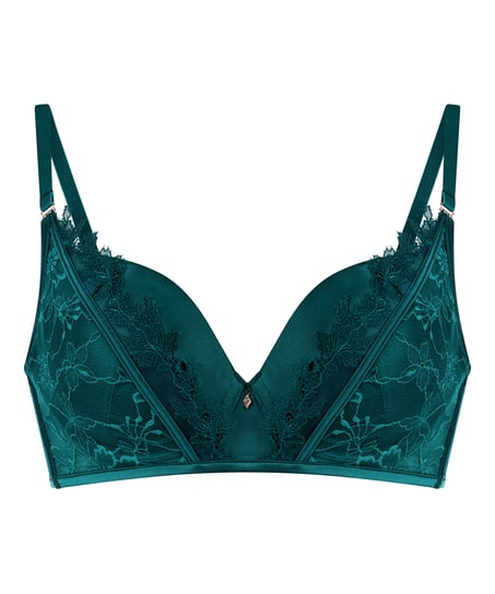 Soutien-gorge à armatures rembourré longline Julia, Vert