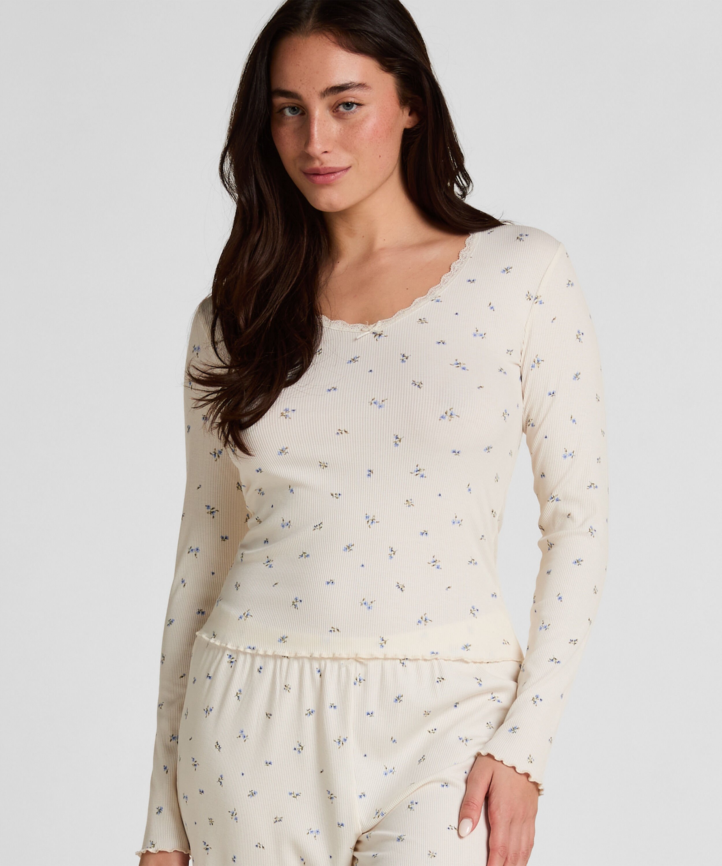 Haut de Pyjama Daisy, Blanc