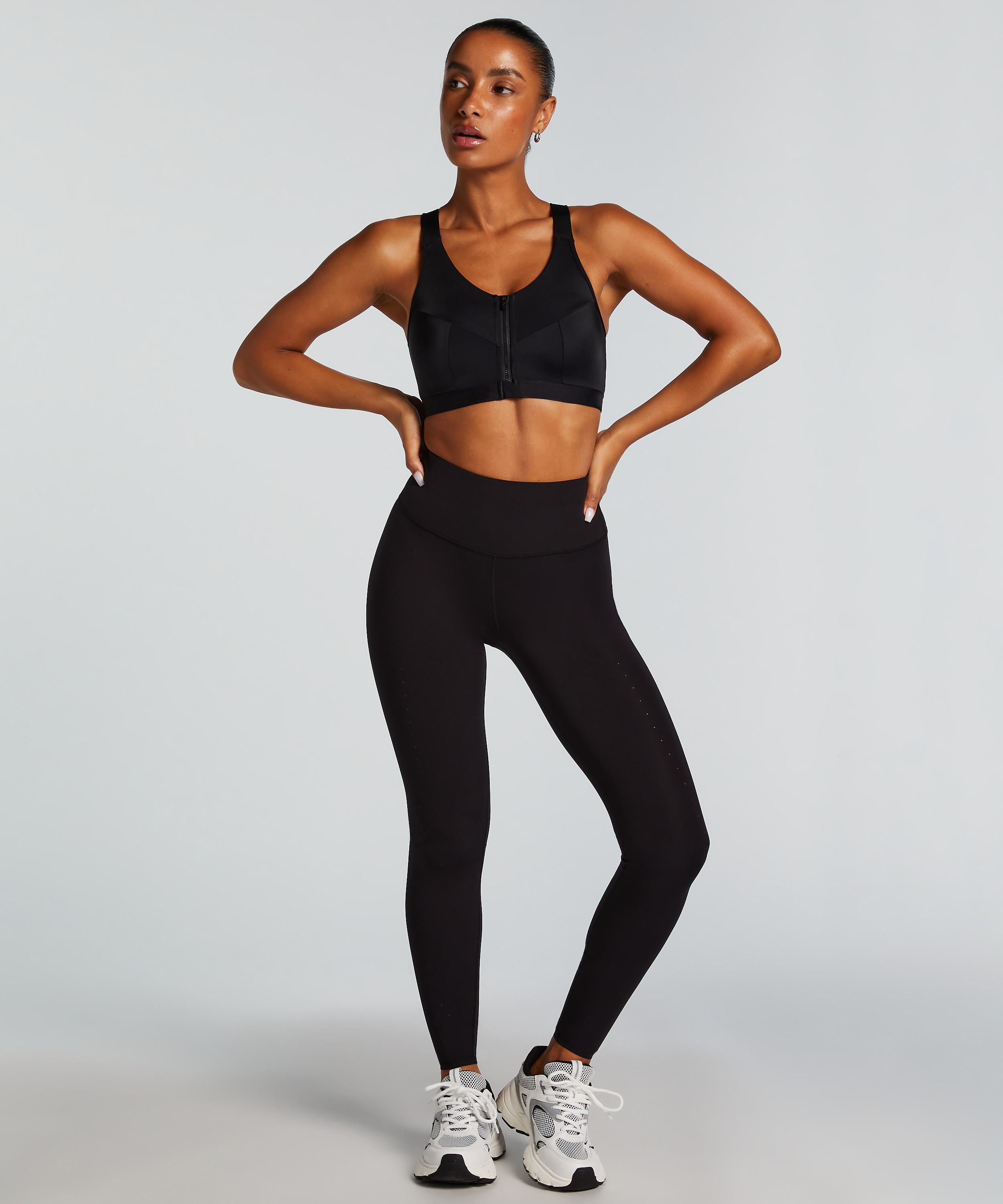 HKMX Soutien-gorge de sport The Pro Maintien niveau 3, Noir, main