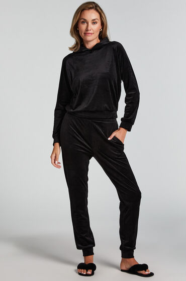 Hunkemöller Petite Pantalon de jogging Velours Noir