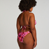 Haut de bikini triangle Floral, Rose