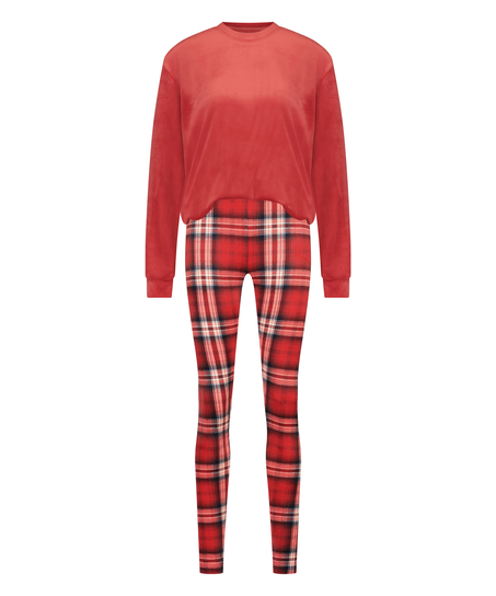 Pyjama avec sac, Rouge