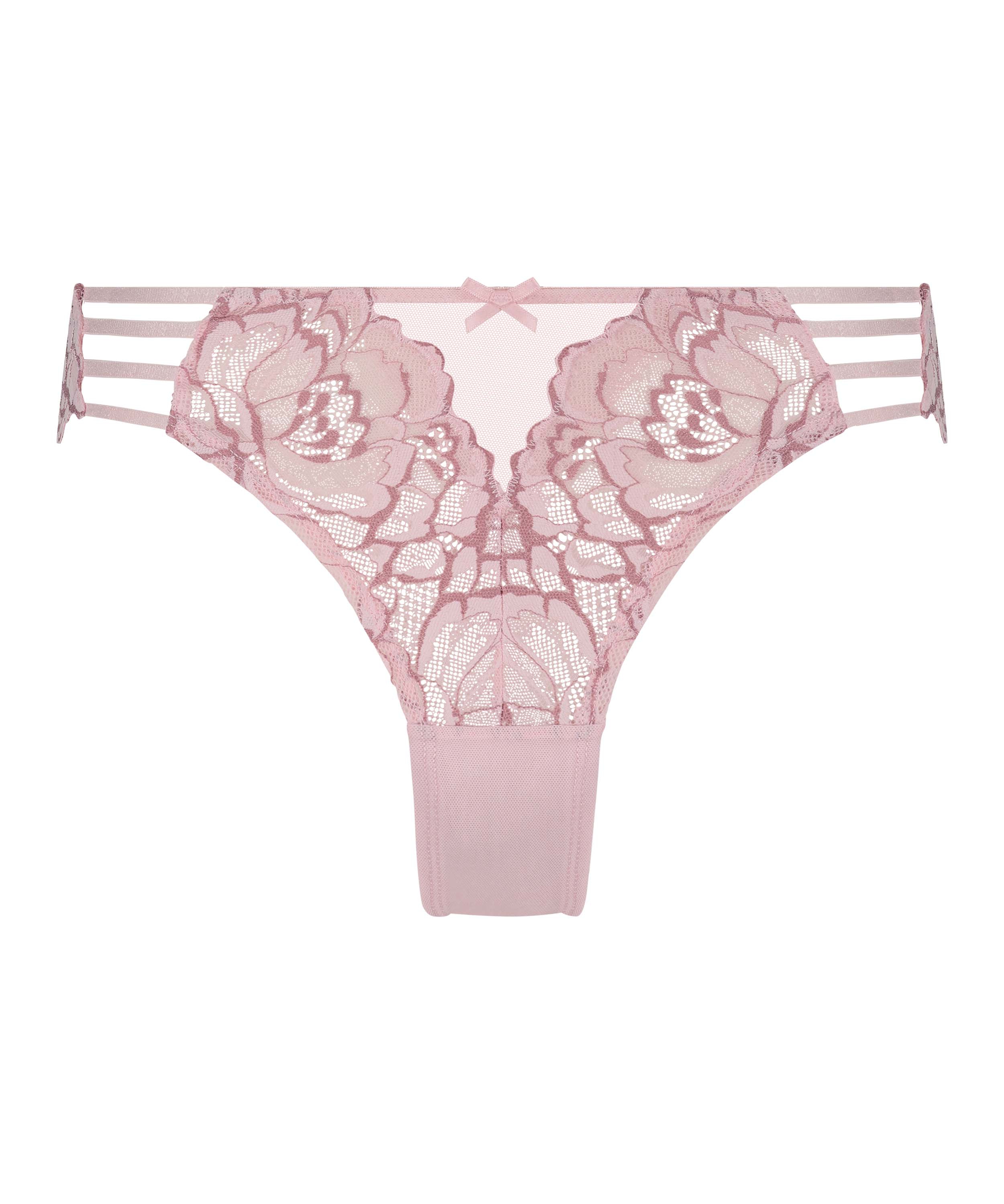 Slip brésilien Cindy, Rose, main