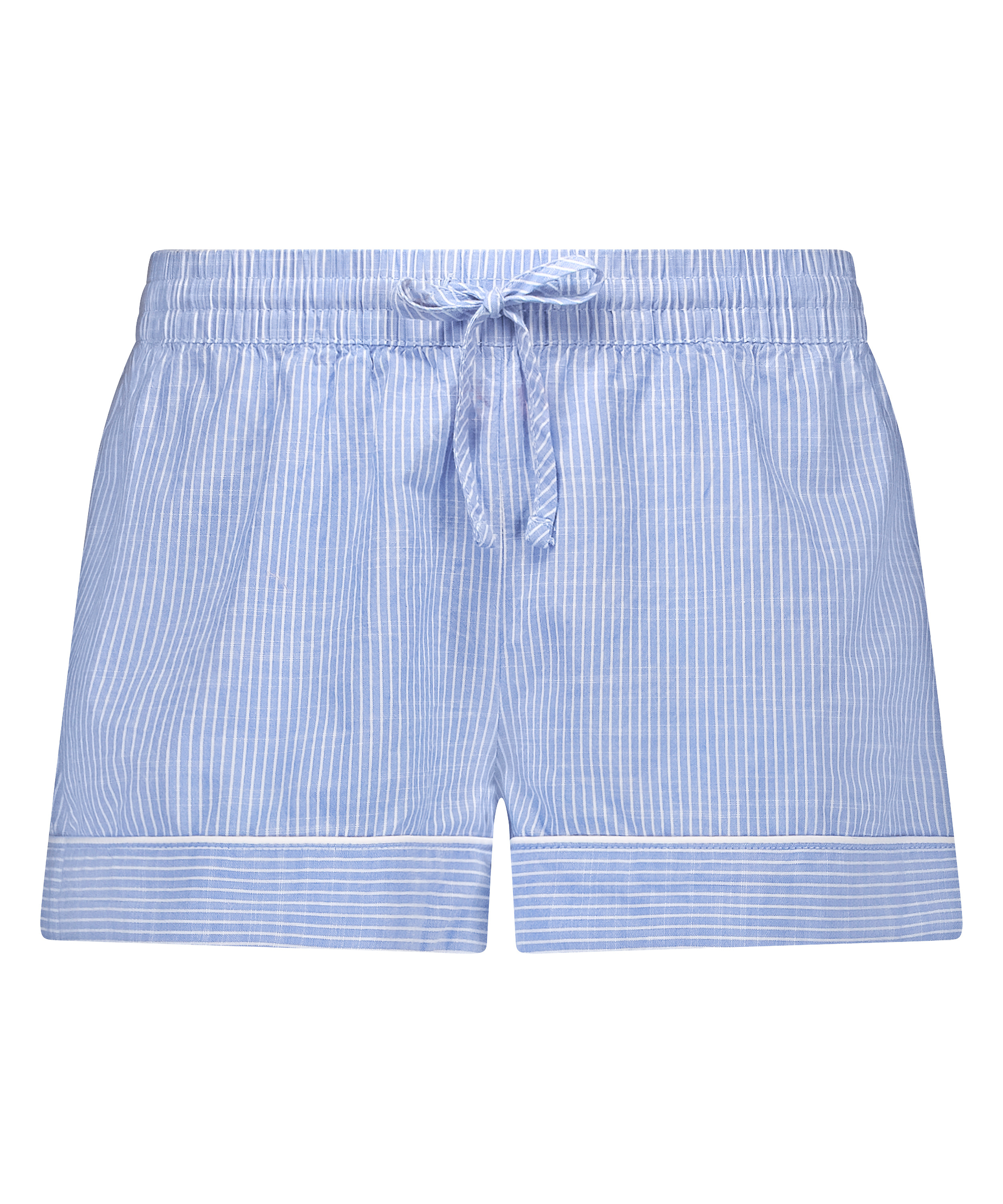 Short Coton, Bleu, main