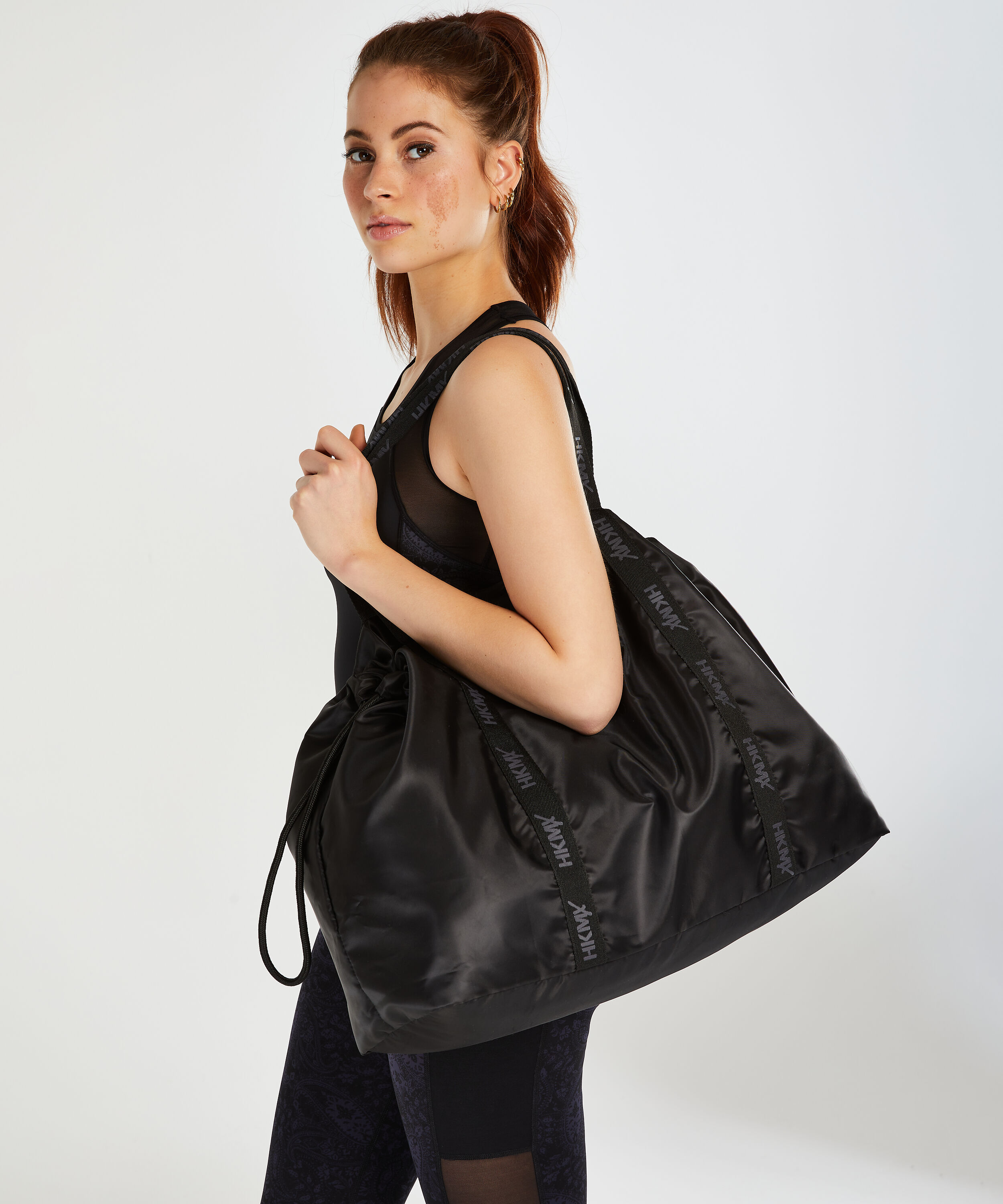 Tote bag HKMX, Noir