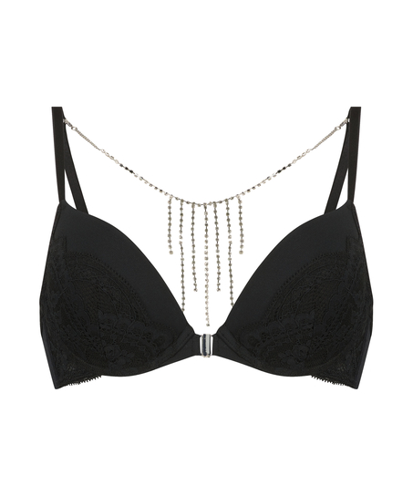 Soutien-gorge rembourré à armatures Samantha, Noir