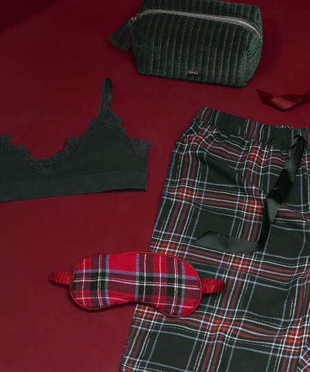 Masque pour dormir Flanelle, Rouge