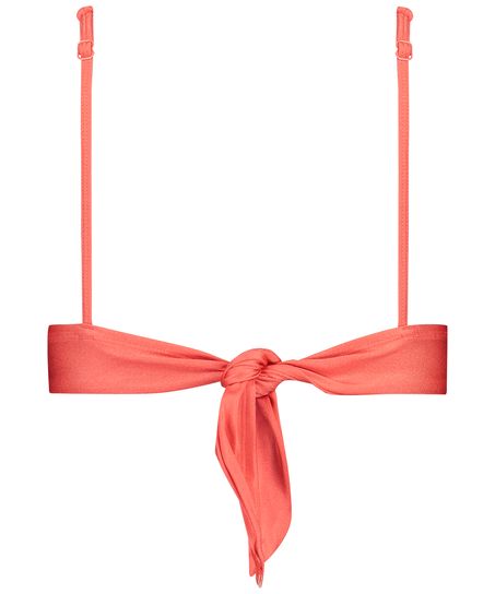 Haut de bikini triangle Luxe, Rouge