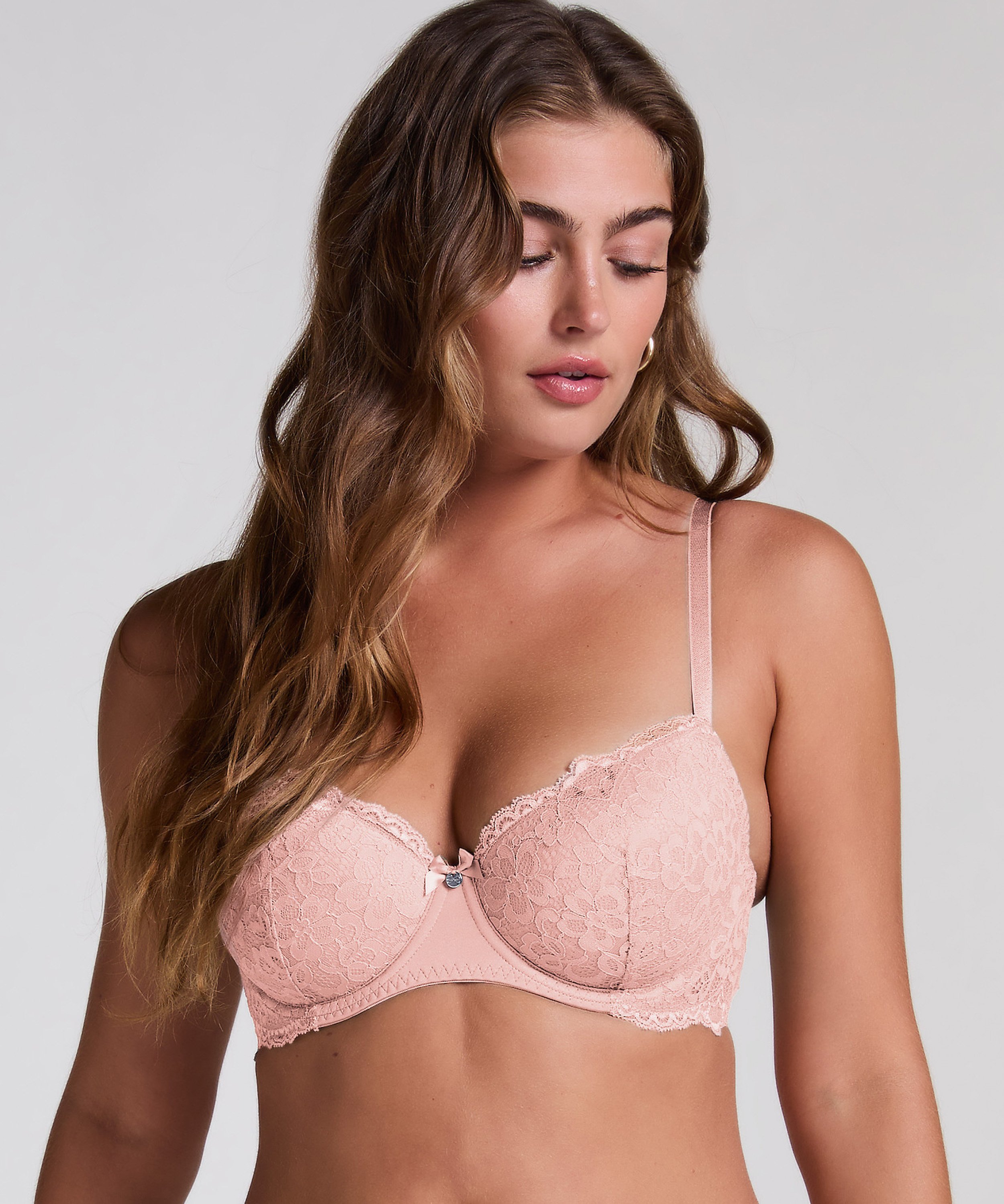 Soutien-gorge à armatures préformé Marine, Rose, main