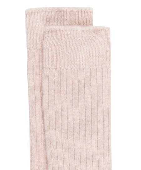 Chaussettes avec Cachemire, Rose