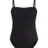Maillot de bain Bandeau Scallop, Noir