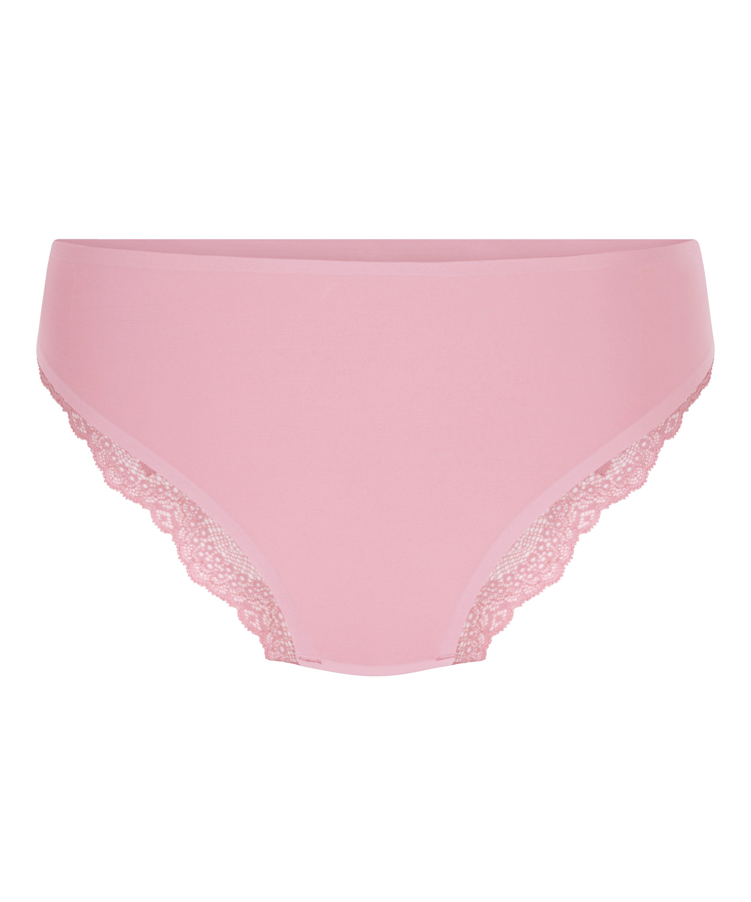 Slip brésilien iInvisible Lace Back, Rose, main