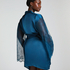 Kimono Satin, Bleu