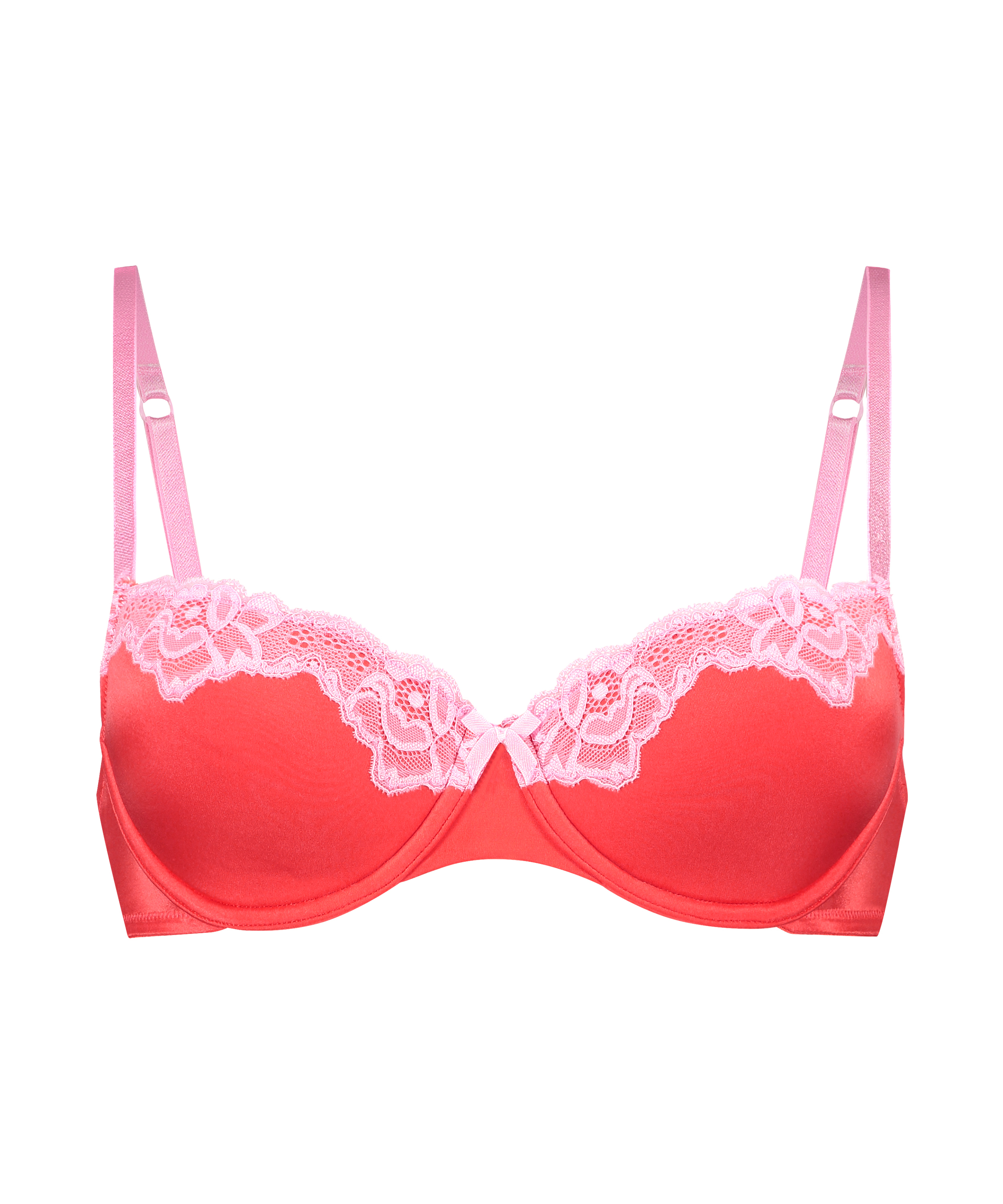 Soutien-gorge à armatures préformé Lace & Shine, Rouge, main