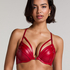 Soutien-gorge &agrave; armatures pr&eacute;form&eacute; push-up Faye, Rouge
