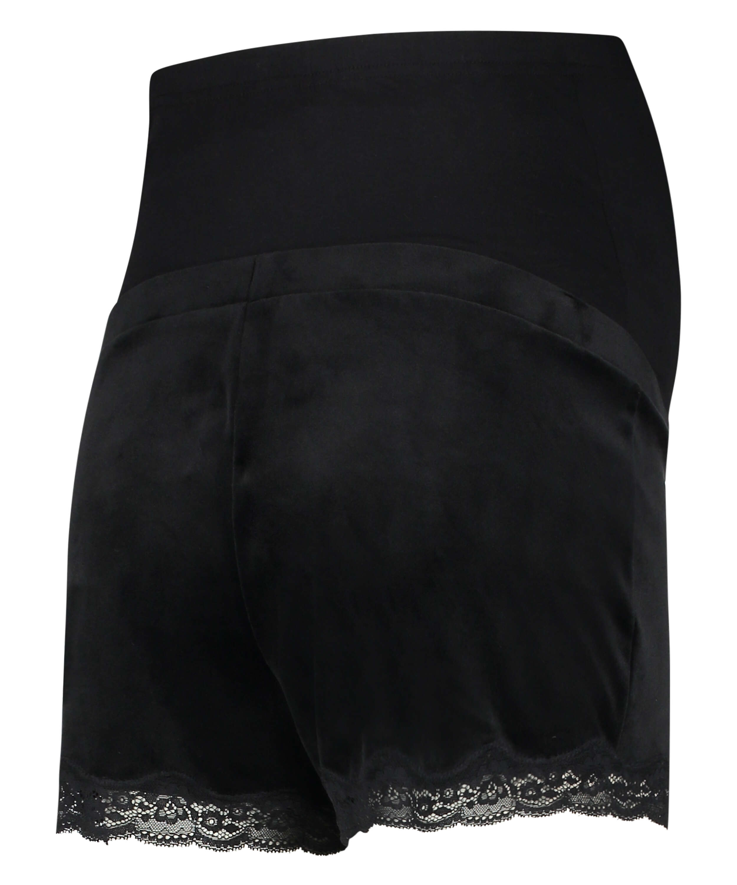 Short de grossesse Velours, Noir, main