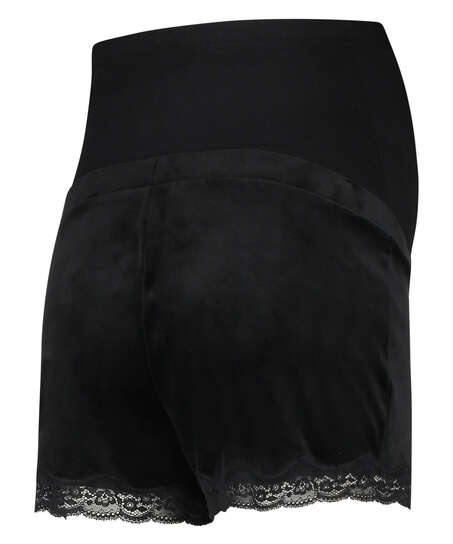 Short de grossesse Velours, Noir