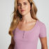Haut de pyjama Henley, Violet