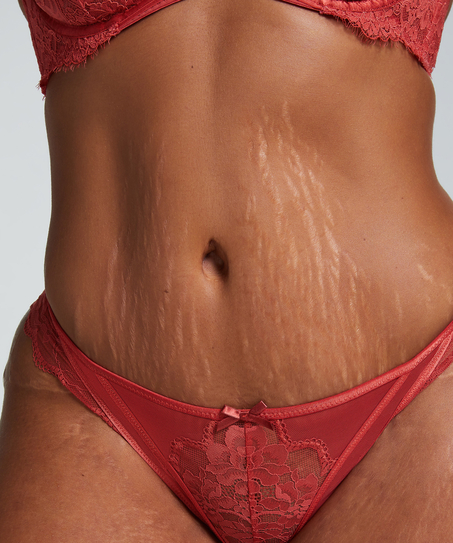 Slip brésilien Lorna, Rouge