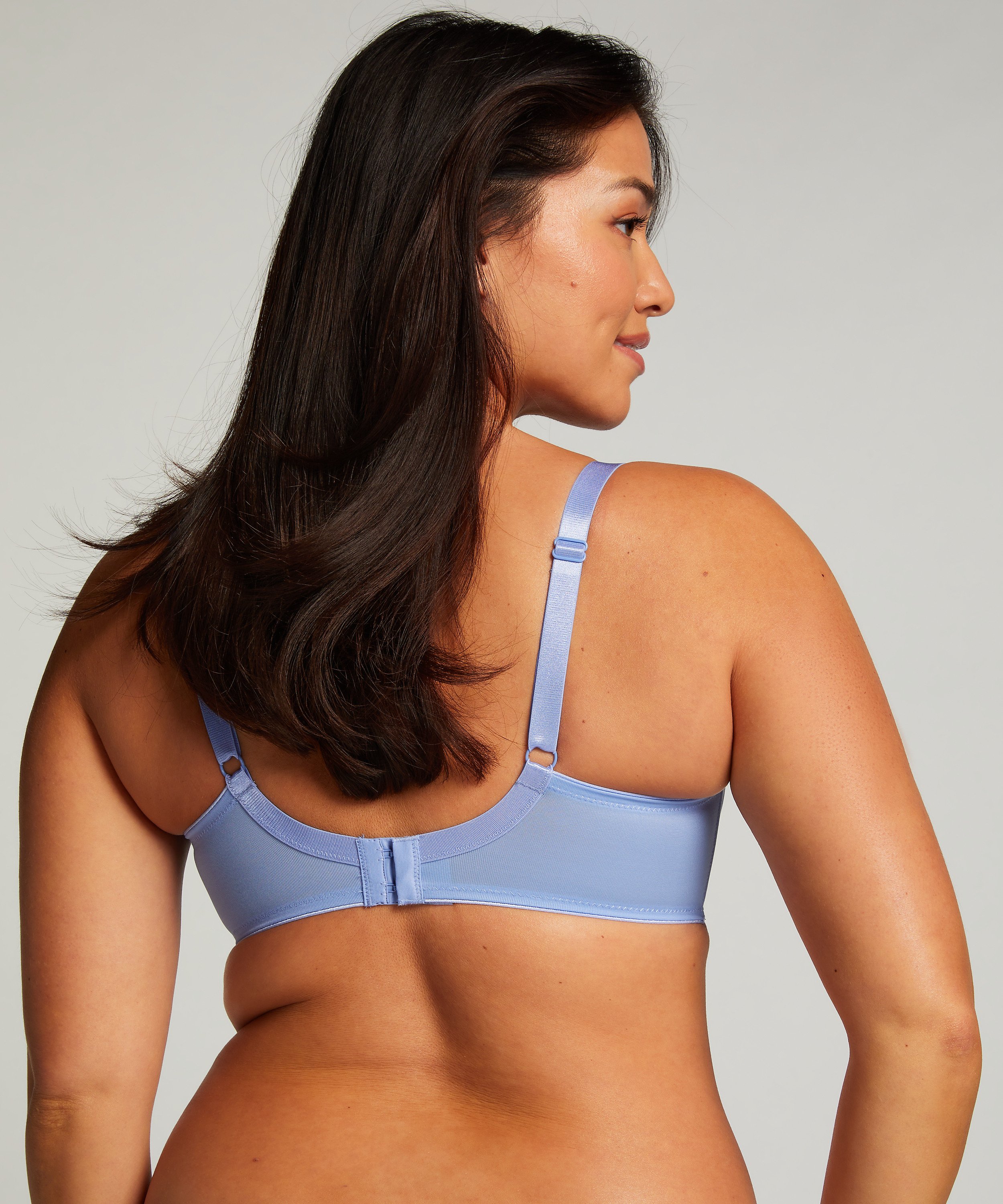 Soutien-gorge à armatures non-préformé minimiseur Nina, Bleu, main